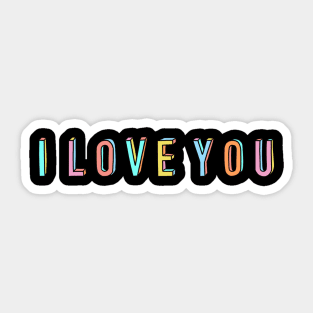 I Love You Message Sticker